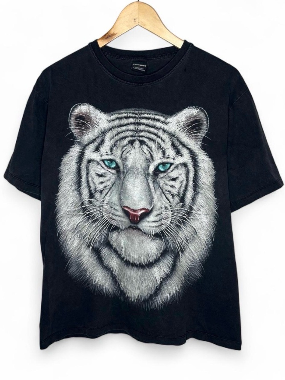 Thanabat Double Sided AOP Glitter Tiger Short Sleeve Graphic Tee Shirt